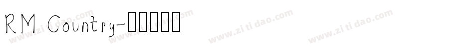 RM Country字体转换